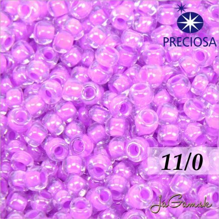 Rokajl Preciosa 11/0 ružová-priehľadná10 g (11062)